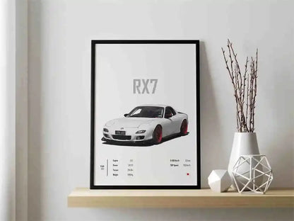 The JDM Legends Collection: Retro Supercar Canvas Art