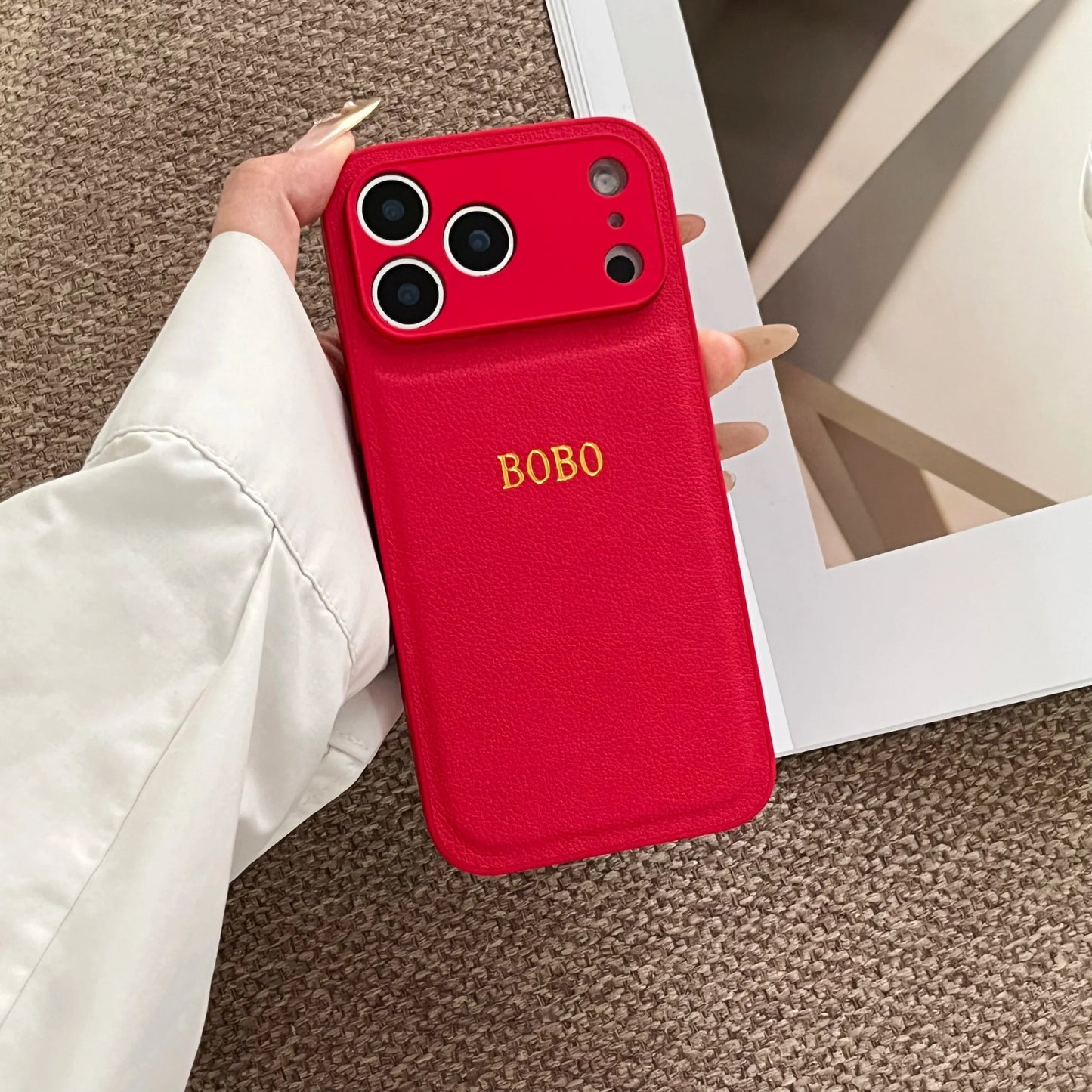 The Signature Series: Gold Foil Stamped Leather Case
