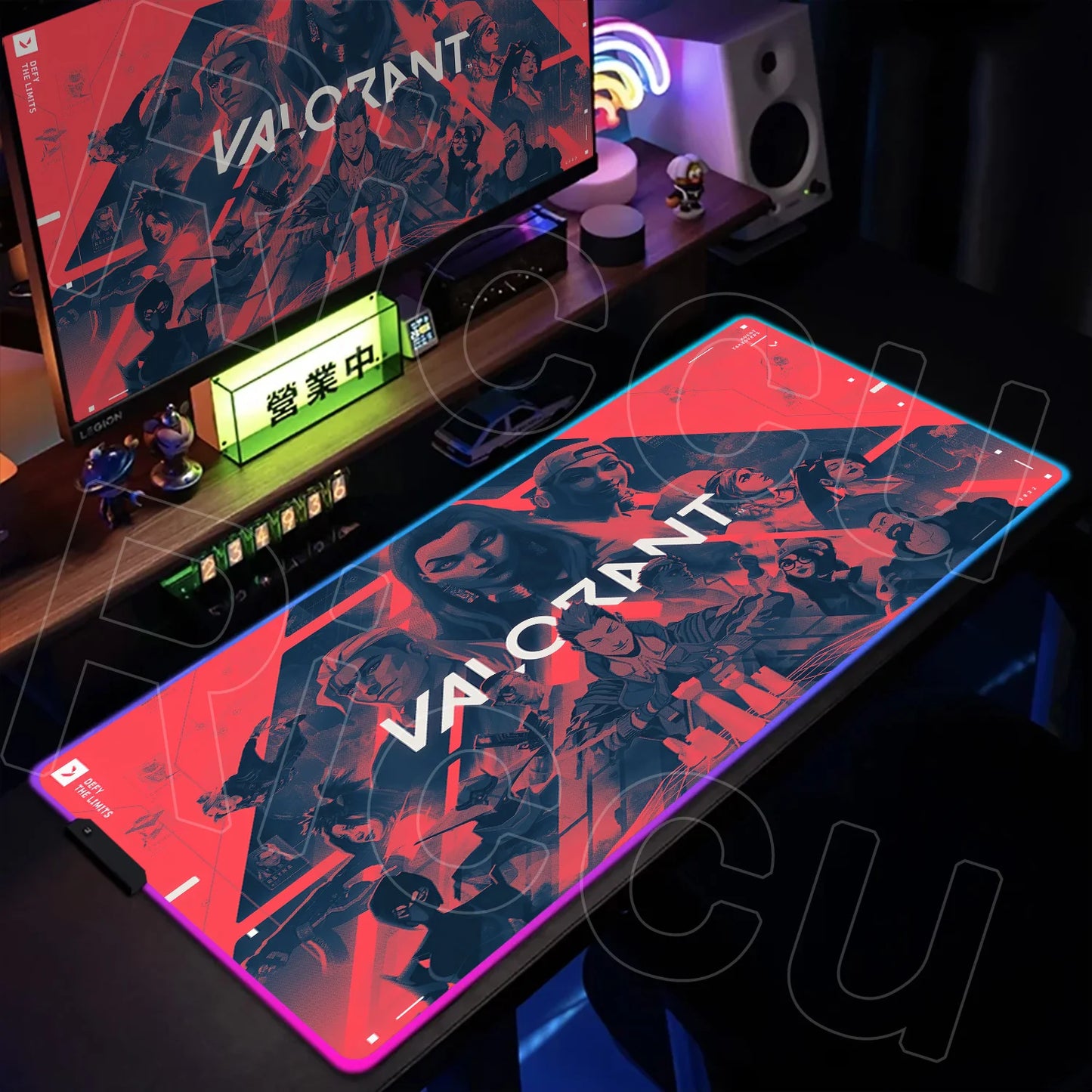 The Lumina Series: Premium RGB Valorant Gaming Desk Mat
