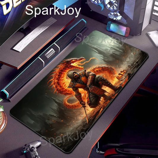 Mortal Kombat Gaming Desk Mat – Scorpion & Sub-Zero