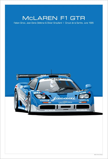 The Heritage Garage Series: Retro Racing GTR Canvas Art