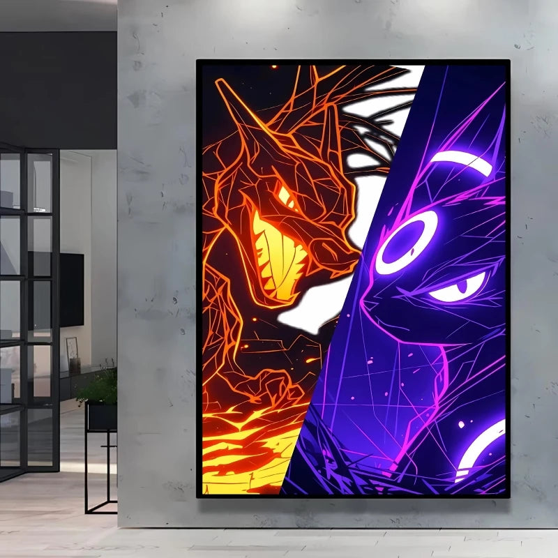 Pokémon Anime Canvas Wall Art Poster