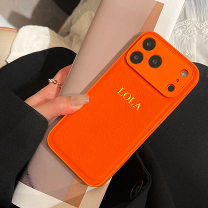The Signature Series: Gold Foil Stamped Leather Case