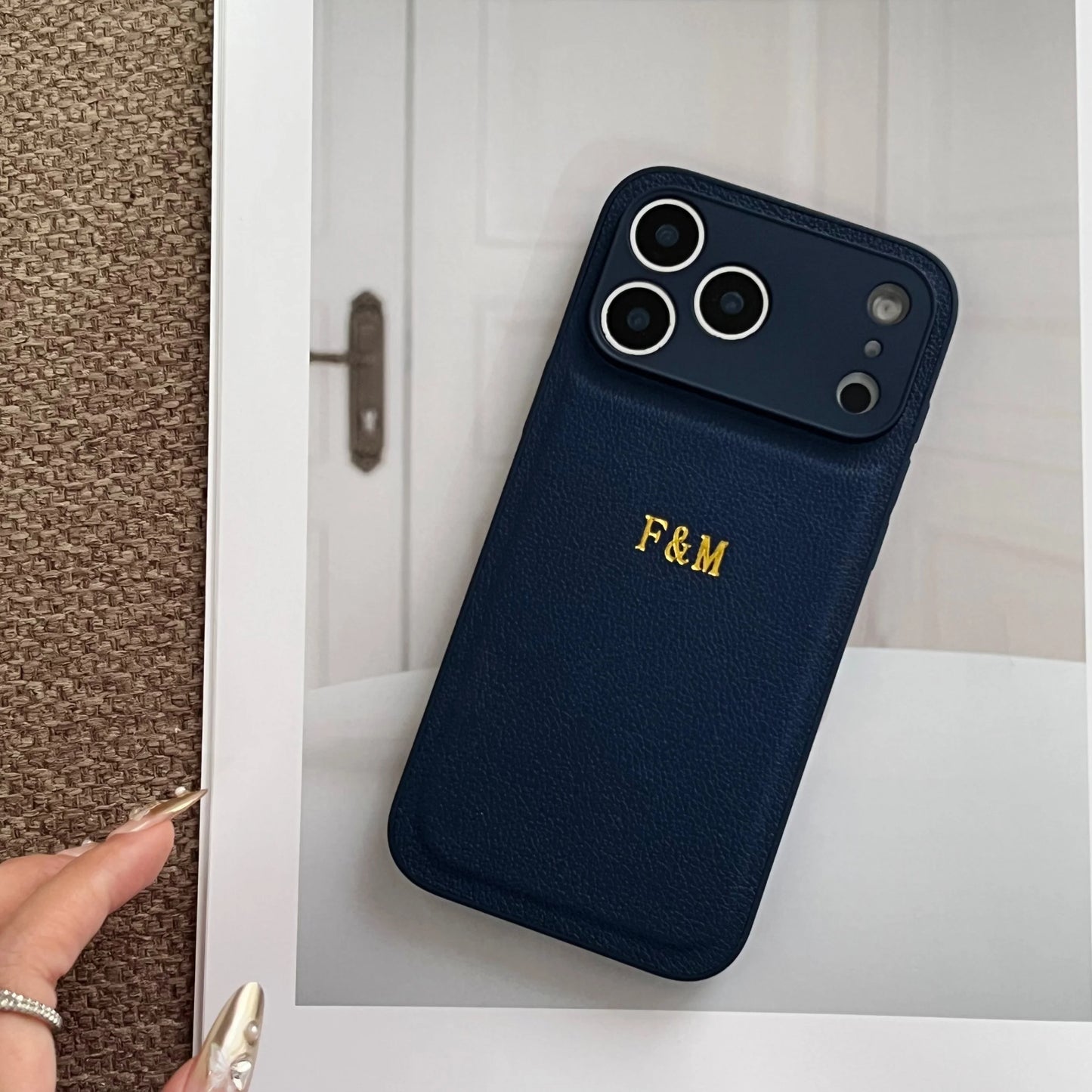 The Signature Series: Gold Foil Stamped Leather Case