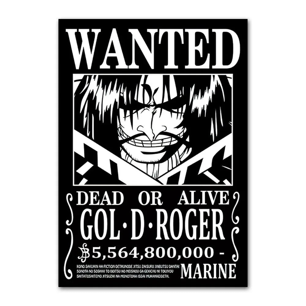 One Piece Anime Canvas Poster – Luffy & Characters Wall Art