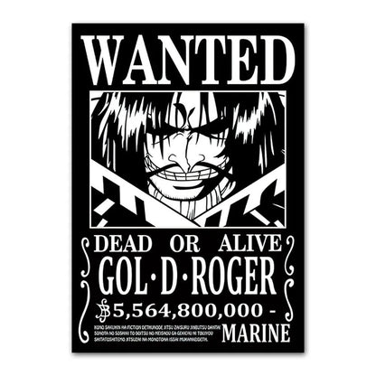 One Piece Anime Canvas Poster – Luffy & Characters Wall Art