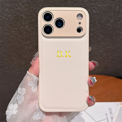 The Monogram Series: Custom Gold Foil Engraved Leather Case