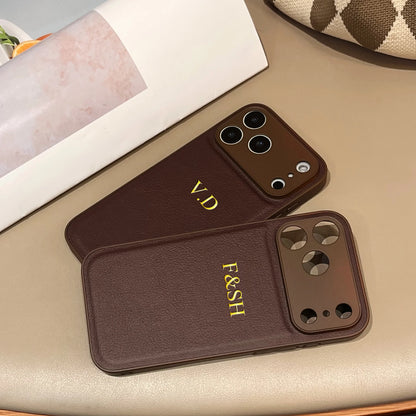 The Signature Series: Gold Foil Stamped Leather Case