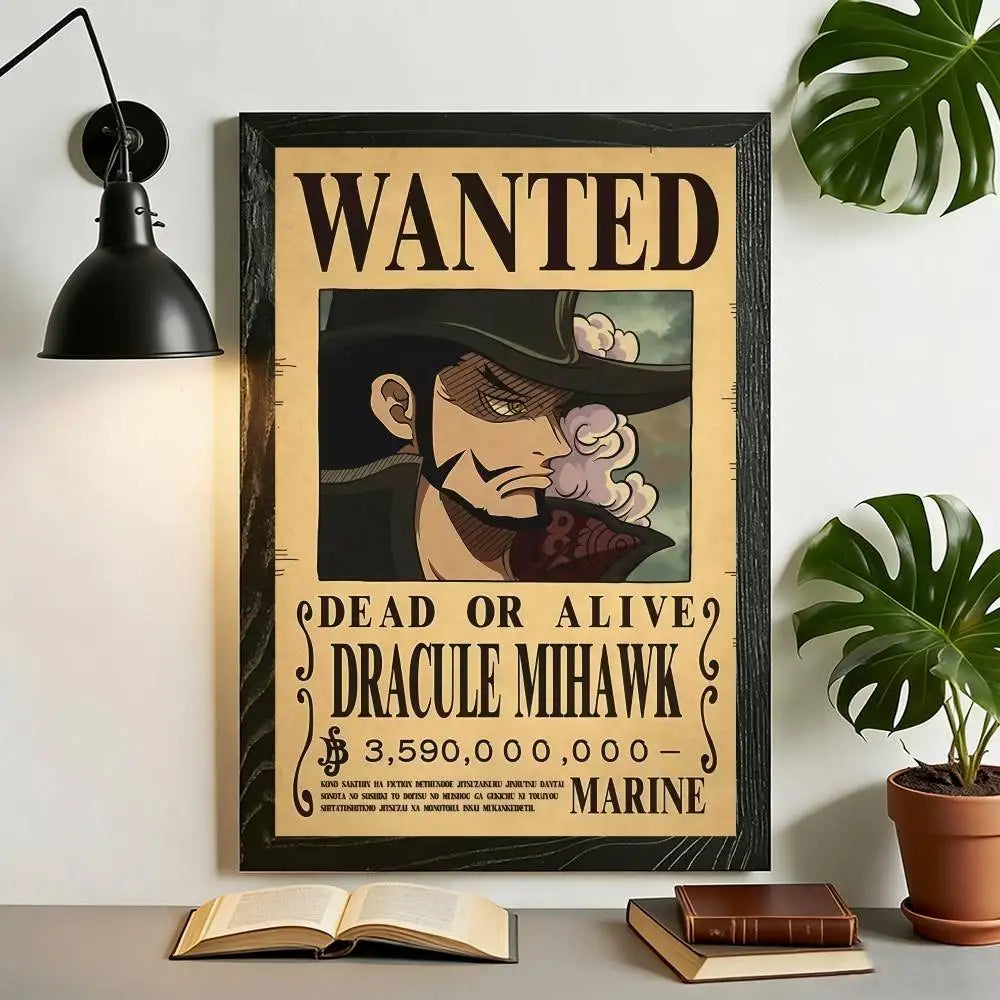 The Grand Line Collection: High-Definition One Piece Wanted Canvas Art