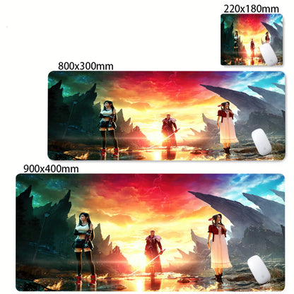 Anime Gaming Mouse Pad XXL - Large Desk Mat with Stitched Edges