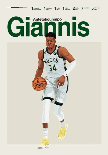 The Champion's Legacy: Premium Basketball Canvas Art