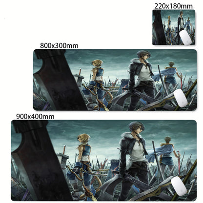 Anime Gaming Mouse Pad XXL - Large Desk Mat with Stitched Edges