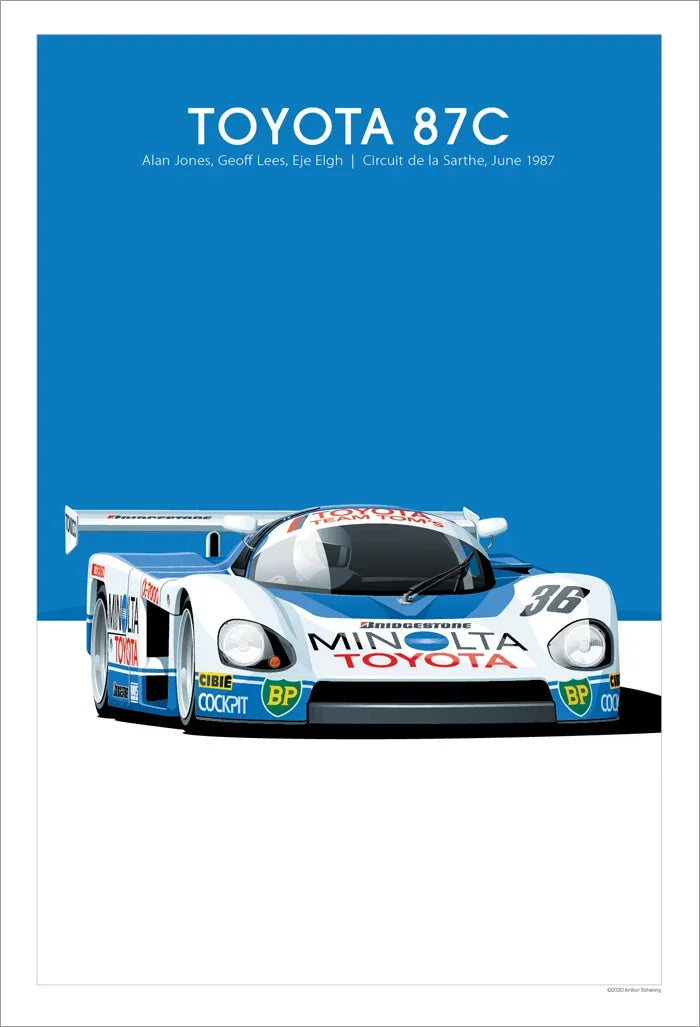 The Heritage Garage Series: Retro Racing GTR Canvas Art