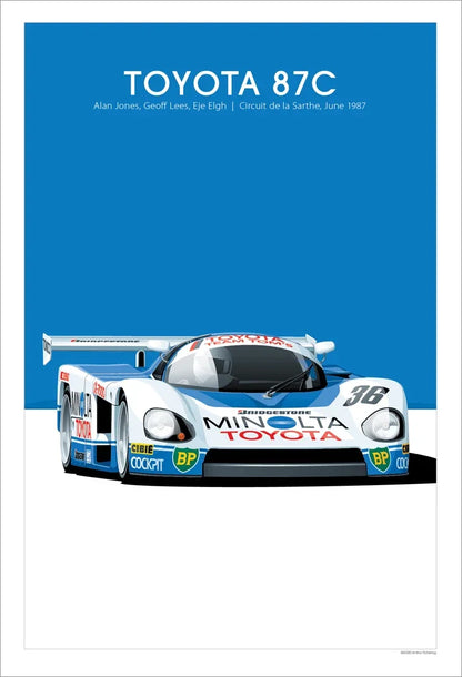 The Heritage Garage Series: Retro Racing GTR Canvas Art