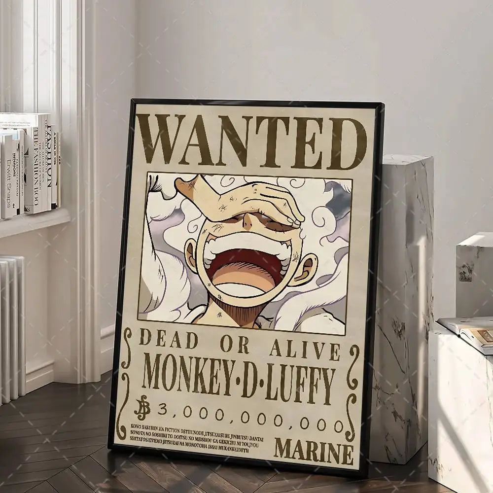 One Piece Wanted Poster – Anime Canvas Wall Art