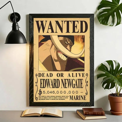 One Piece Wanted Poster Canvas Print