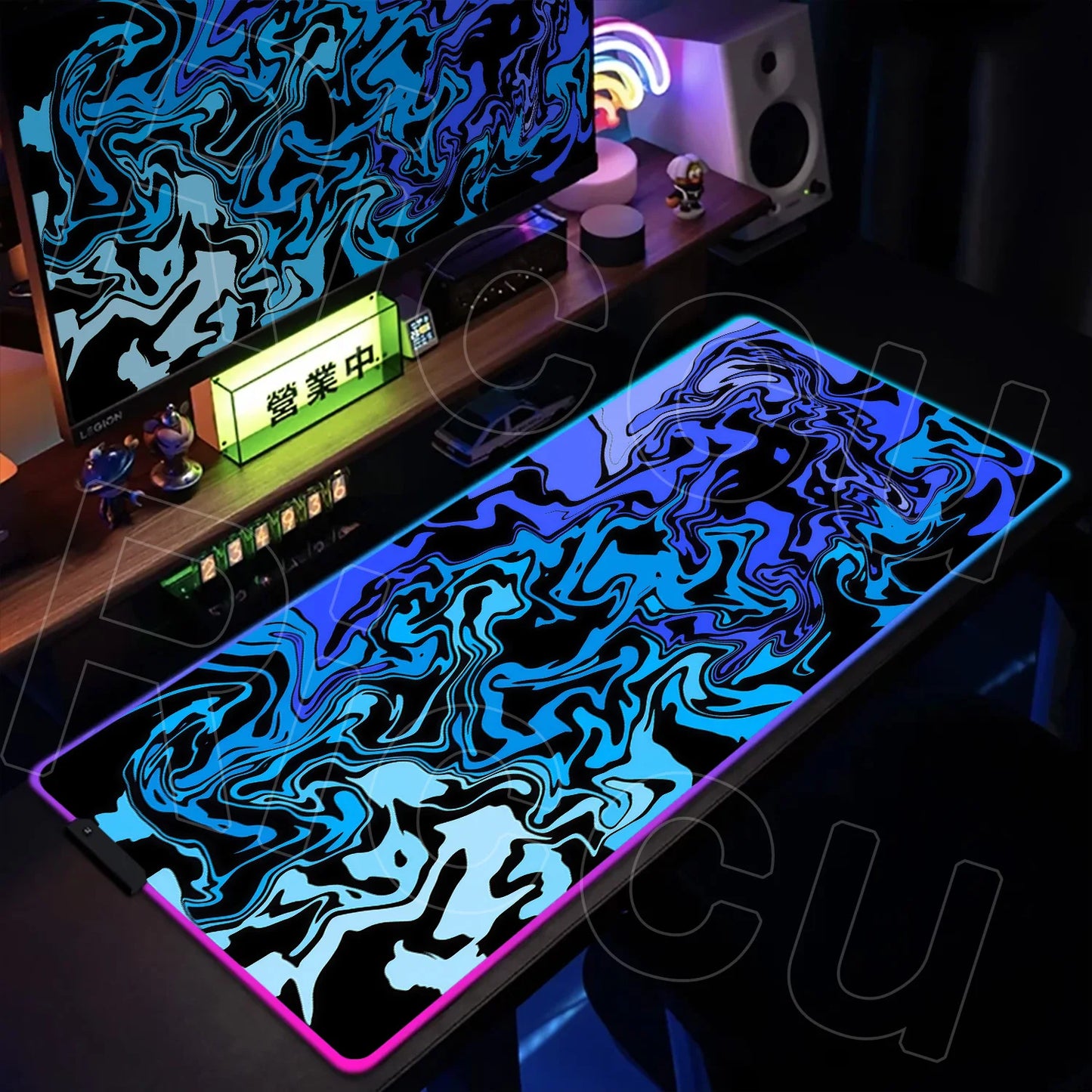 Puzzle Edition: XXL RGB Extended Gaming Desk Mat with Custom LED Lighting