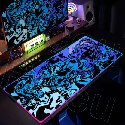 Puzzle Edition: XXL RGB Extended Gaming Desk Mat with Custom LED Lighting
