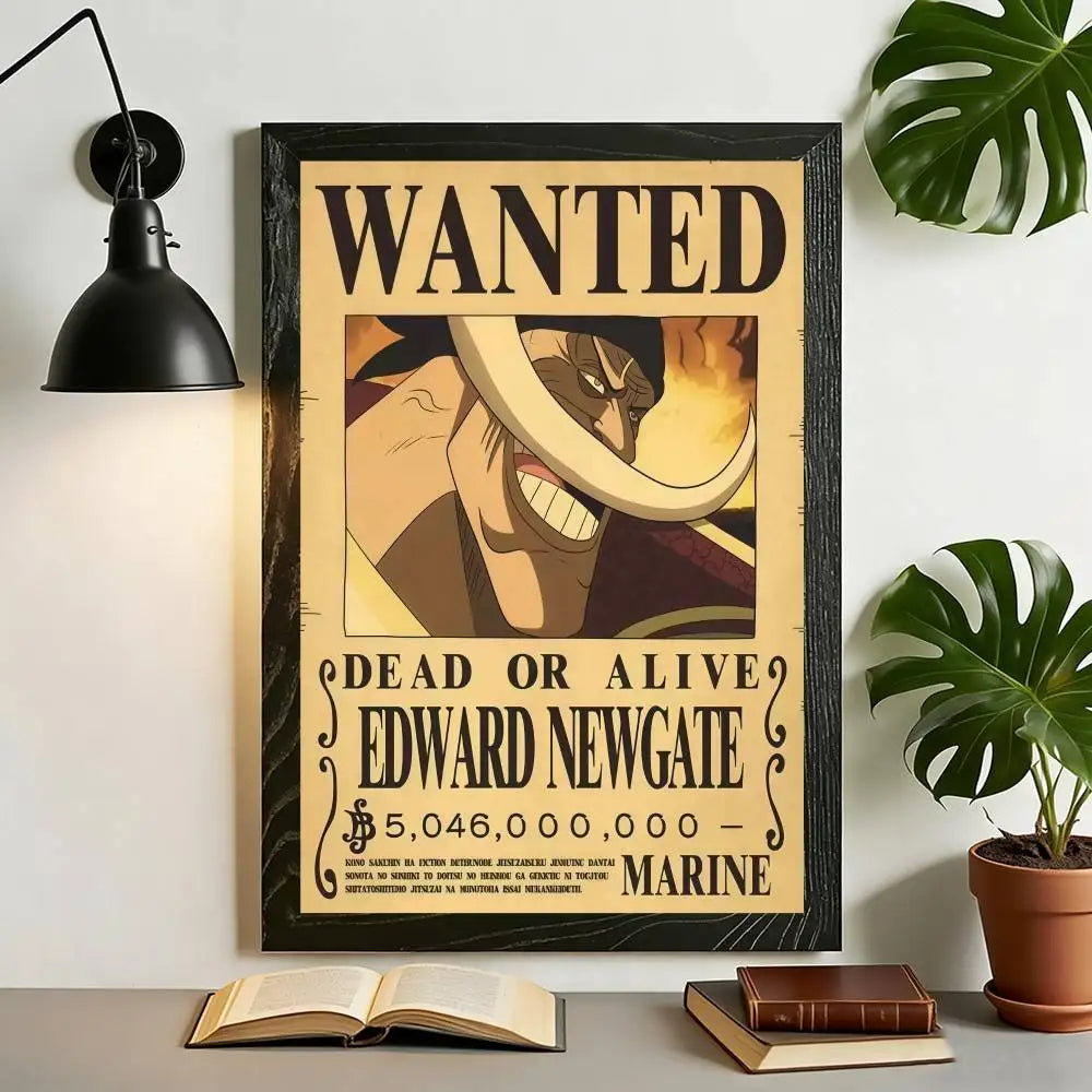 The Grand Line Collection: High-Definition One Piece Wanted Canvas Art