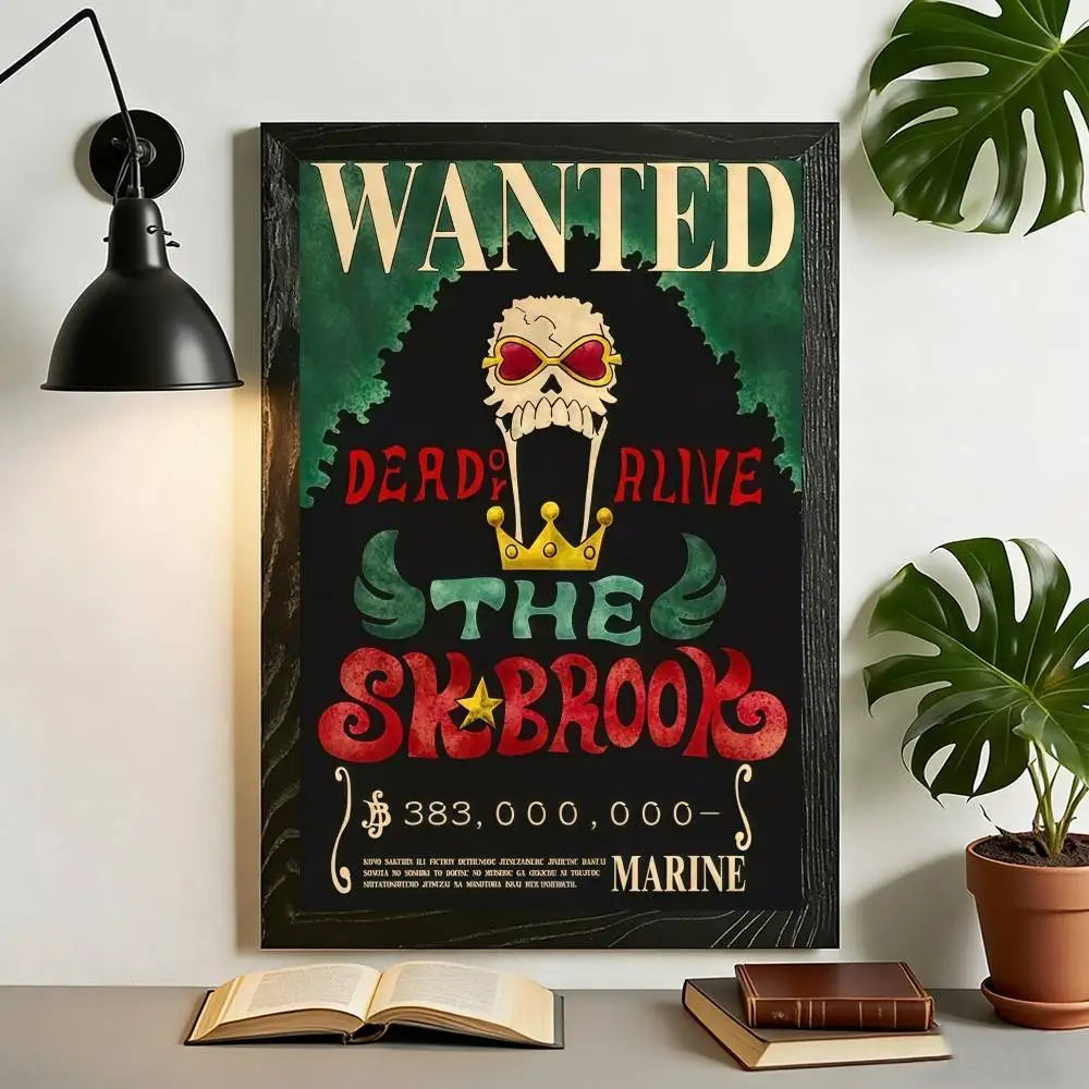 One Piece Wanted Poster Canvas Print
