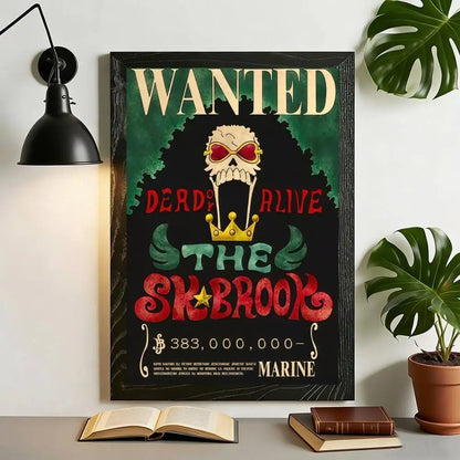 One Piece Wanted Poster Canvas Print