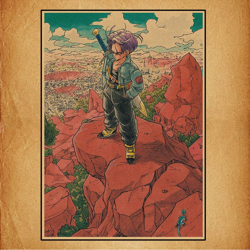 Dragon Ball Anime Canvas Poster – Goku, Vegeta & More