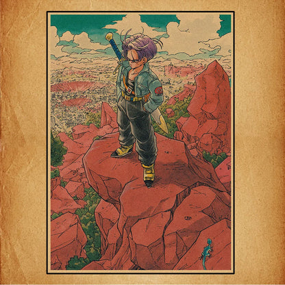 Dragon Ball Anime Canvas Poster – Goku, Vegeta & More