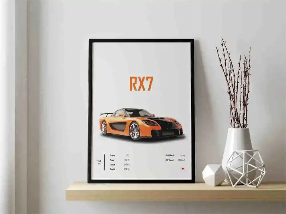 The JDM Legends Collection: Retro Supercar Canvas Art