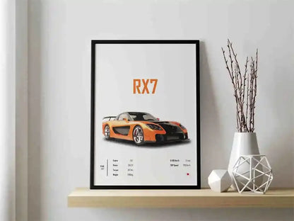 The JDM Legends Collection: Retro Supercar Canvas Art