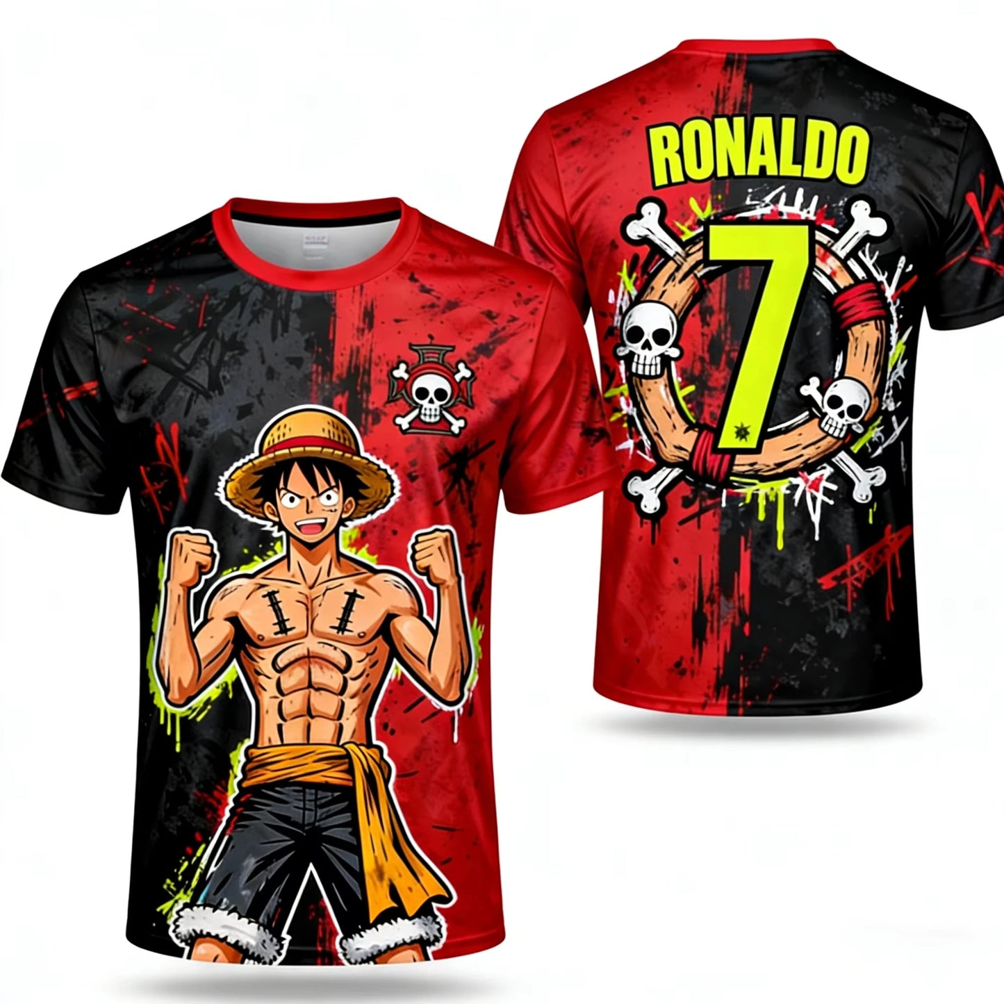 One Piece Luffy Anime Costume T-Shirt