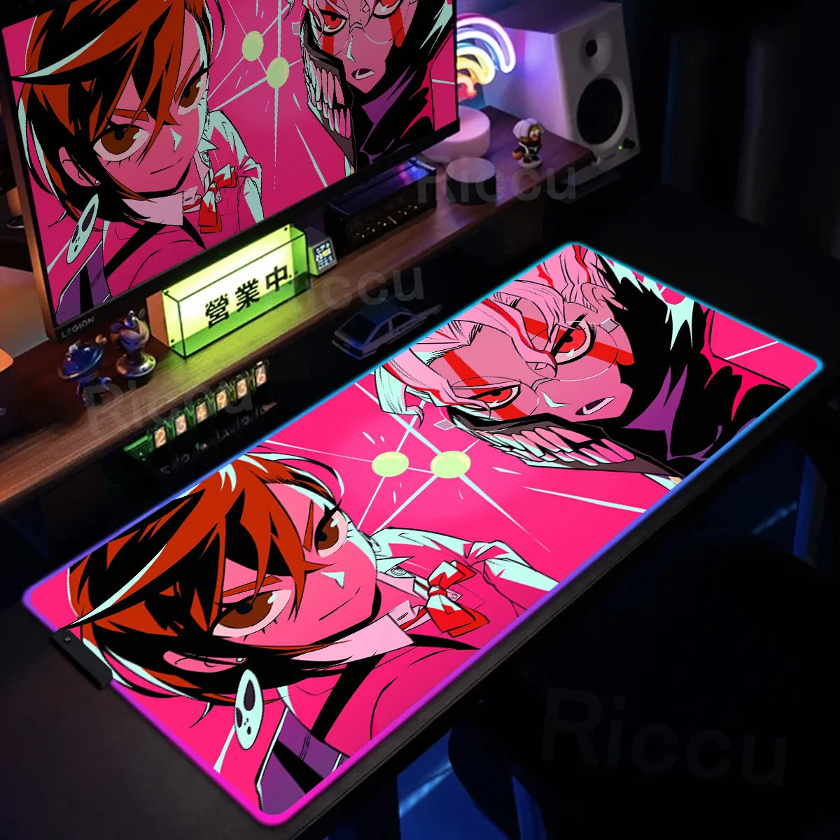 Gaming RGB: Anime Dandadan Keyboard Carpet