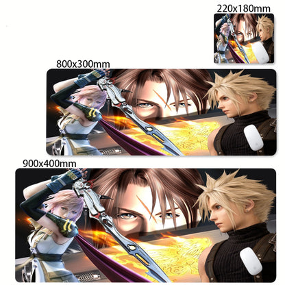Anime Gaming Mouse Pad XXL - Large Desk Mat with Stitched Edges