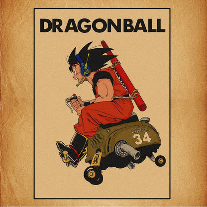 Dragon Ball Anime Canvas Poster – Goku, Vegeta & More