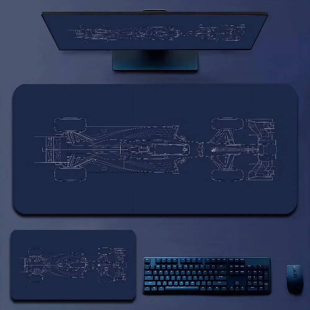 Racing Car XXL Gaming Mouse Pad – Non-Slip, Lock Edge