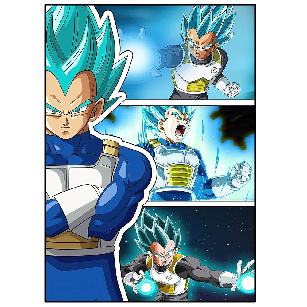 Dragon Ball Anime Poster – Goku, Vegeta & More | Canvas Wall Art