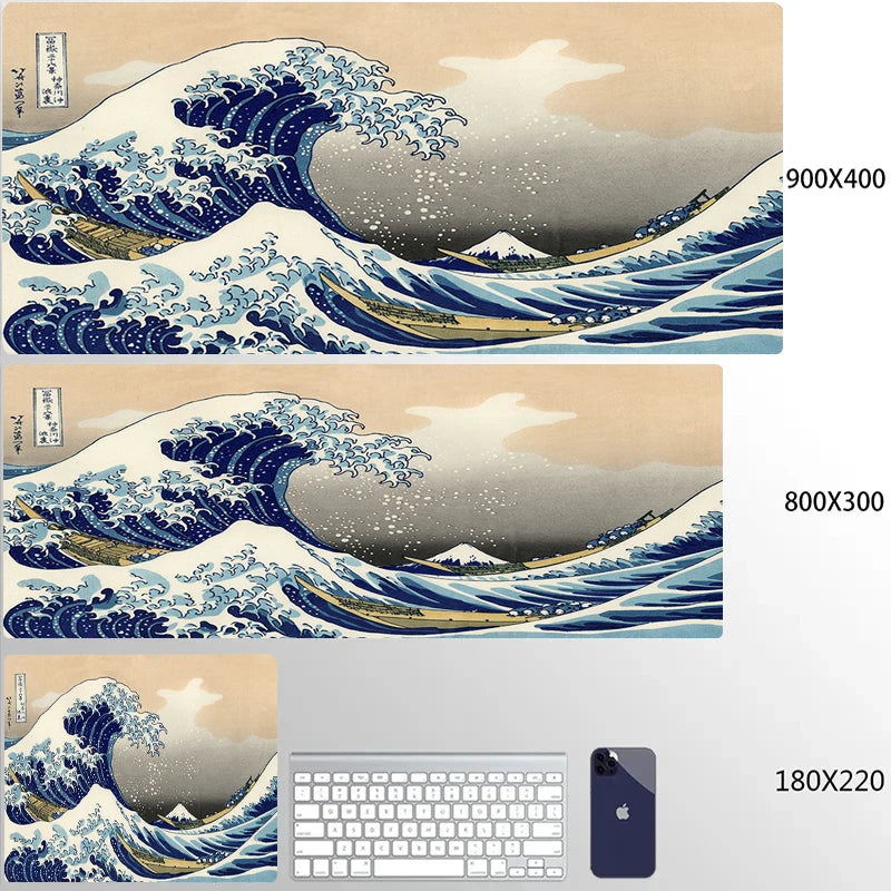 Great Wave Art XXL Gaming Mouse Pad