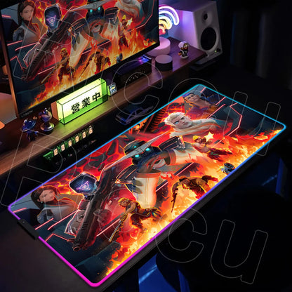 The Lumina Series: Premium RGB Valorant Gaming Desk Mat