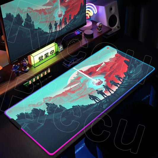 The Lumina Series: Premium RGB Valorant Gaming Desk Mat