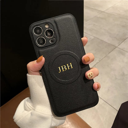The Monogram Series: Magnetic Custom Leather Case