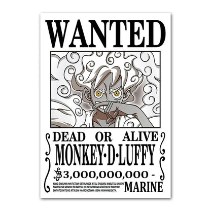 One Piece Anime Canvas Poster – Luffy & Characters Wall Art