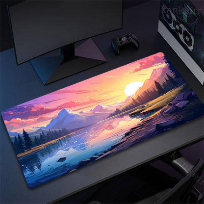 Landscape Mountain Sunset XXL Gaming Mouse Pad