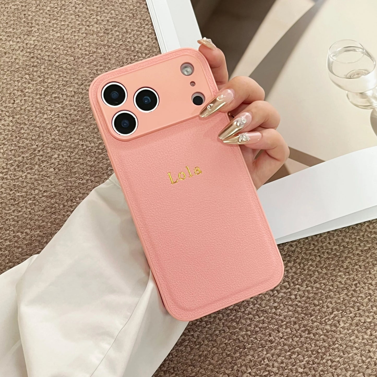 The Signature Series: Gold Foil Stamped Leather Case