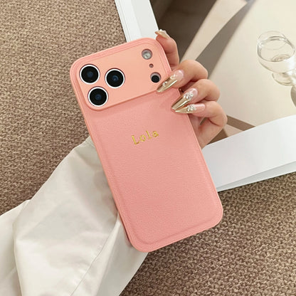 The Signature Series: Gold Foil Stamped Leather Case