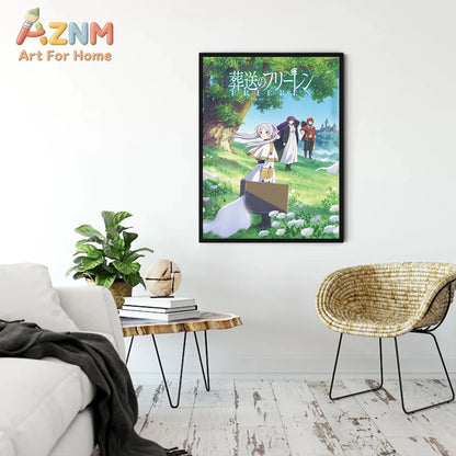The Journey's End Collection: High-Definition Frieren Canvas Art