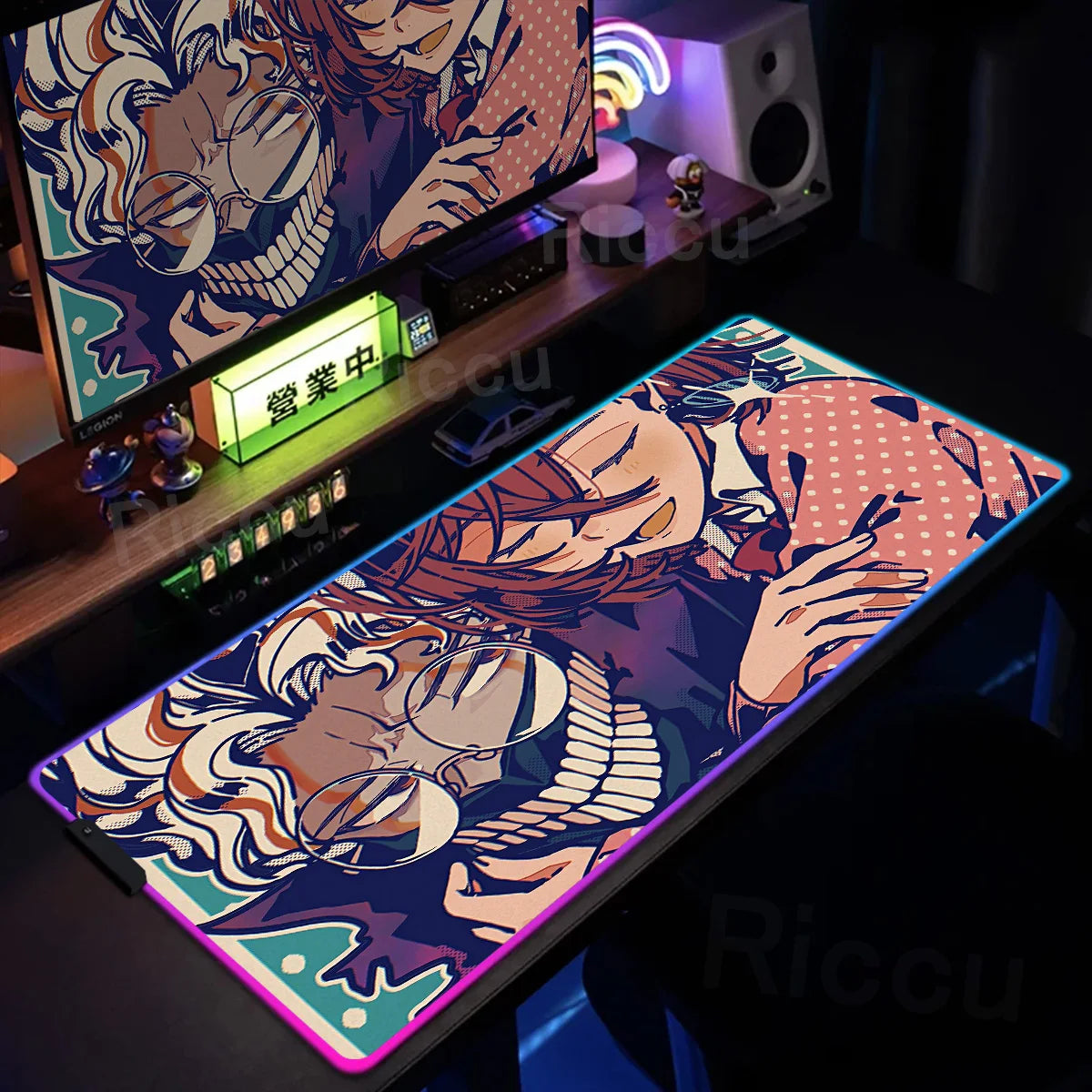 Gaming RGB: Anime Dandadan Keyboard Carpet