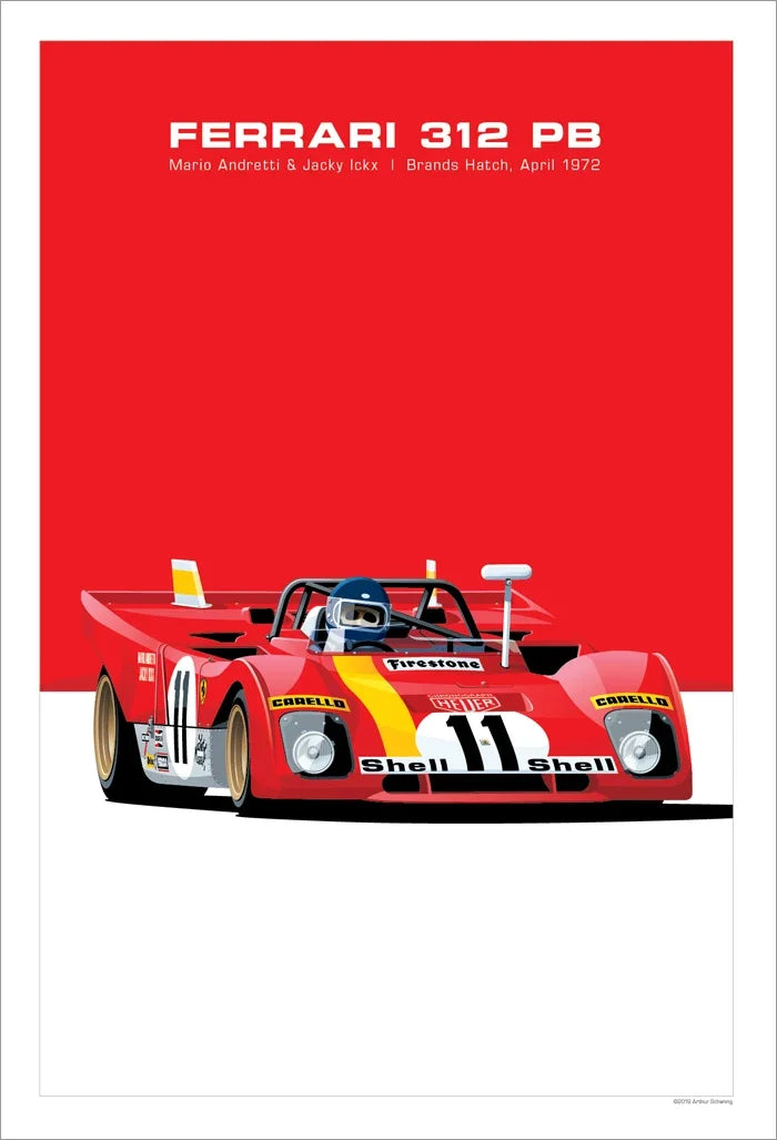 The Heritage Garage Series: Retro Racing GTR Canvas Art