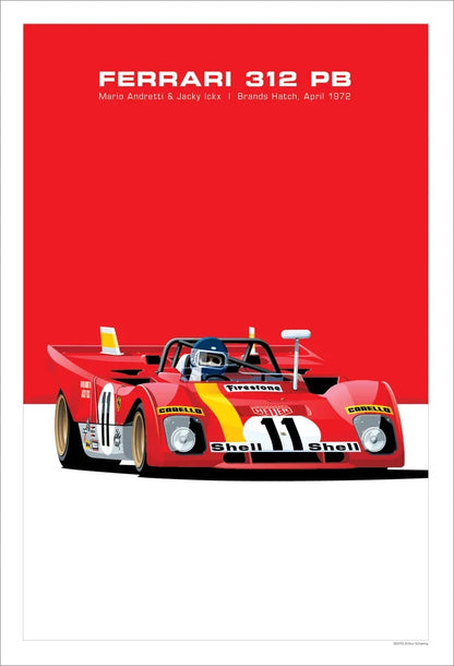 The Heritage Garage Series: Retro Racing GTR Canvas Art