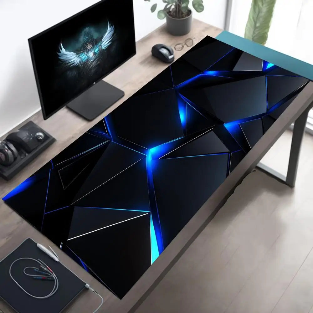 Geometric 3D Mouse Pad – XXL Non-Slip Gaming & Office Desk Mat