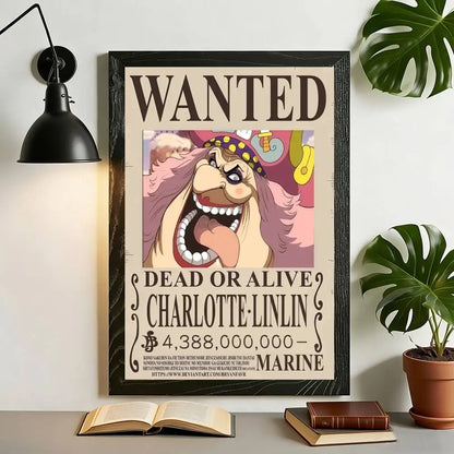 One Piece Wanted Poster Canvas Print