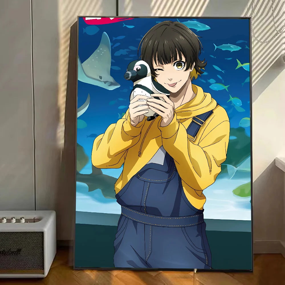 The Egoist’s Playtime: Kawaii Bachira Meguru Cat-Themed Canvas Art